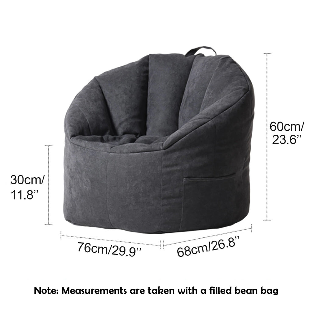 Big Joe Milano Bean Bag Chair Multiple Colors Comfort For Kids & Adult Covers