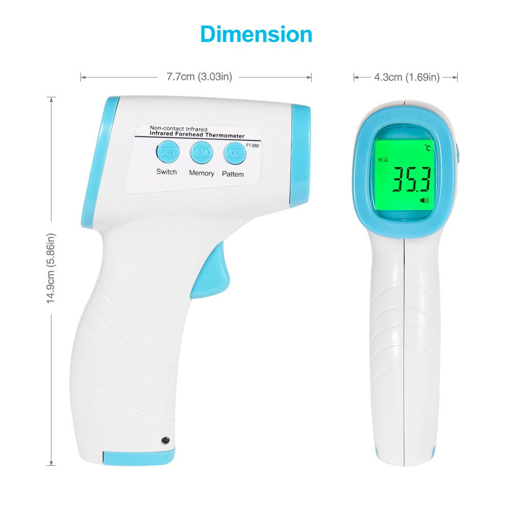 Baby Thermometer Best For Infant Kids Adults Non Contact Forehead Ear Infrared Digital Fast Accurate