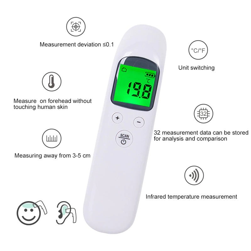 Baby Thermometer | Digital Infrared | Forehead Ear Non-contact | Adult