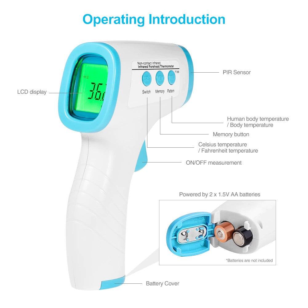 Baby Thermometer Best For Infant Kids Adults Non Contact Forehead Ear Infrared Digital Fast Accurate