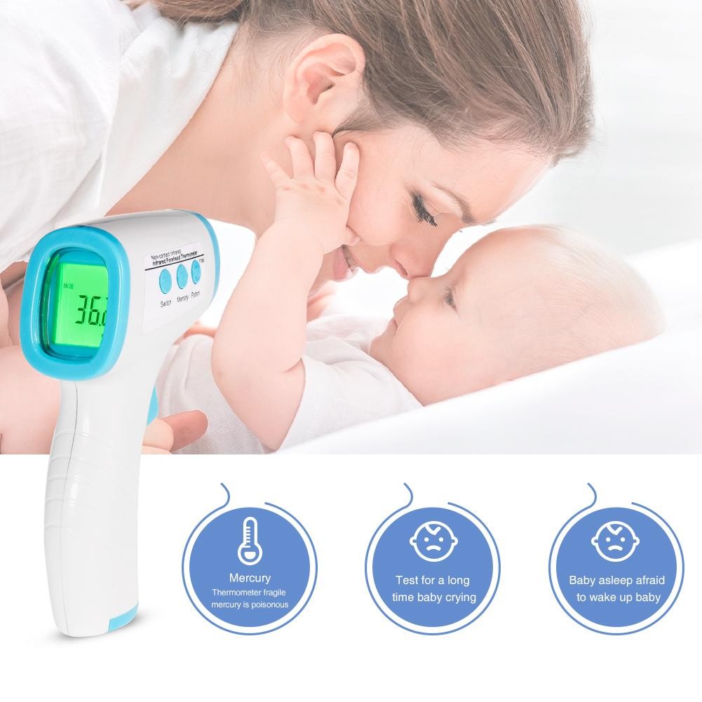 Baby Thermometer Best For Infant Kids Adults Non Contact Forehead Ear Infrared Digital Fast Accurate