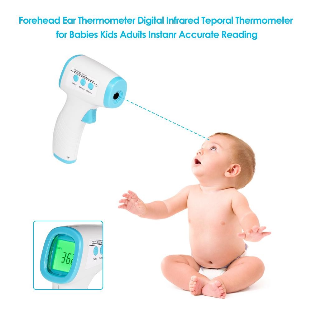 Baby Thermometer Best For Infant Kids Adults Non Contact Forehead Ear Infrared Digital Fast Accurate