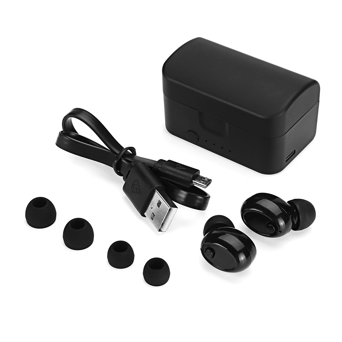 Wireless Earphone Headphone Sport Bass Stereo with Charging Box