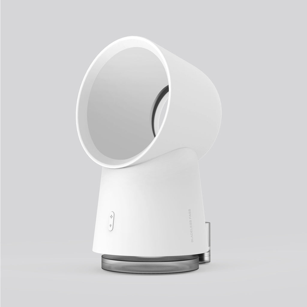 Mini Cooling Fan Bladeless Desktop Fan Mist Humidifier w/ LED Light