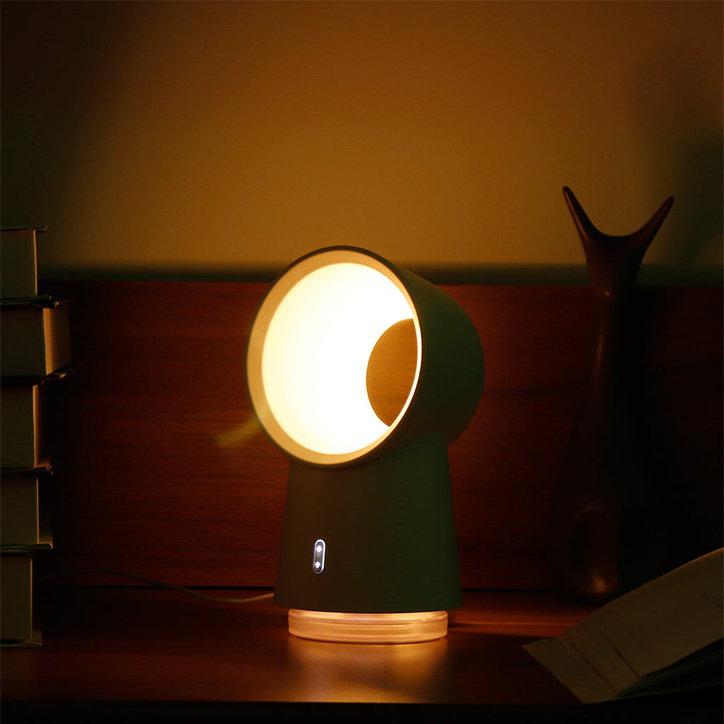 Mini Cooling Fan Bladeless Desktop Fan Mist Humidifier w/ LED Light