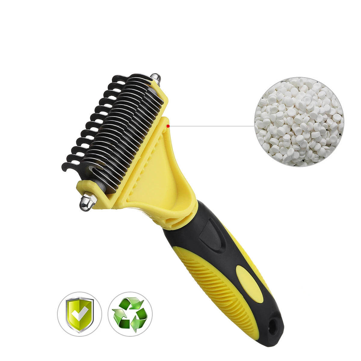 Dog Dematting Comb Deshedding Rake Eco Friendly